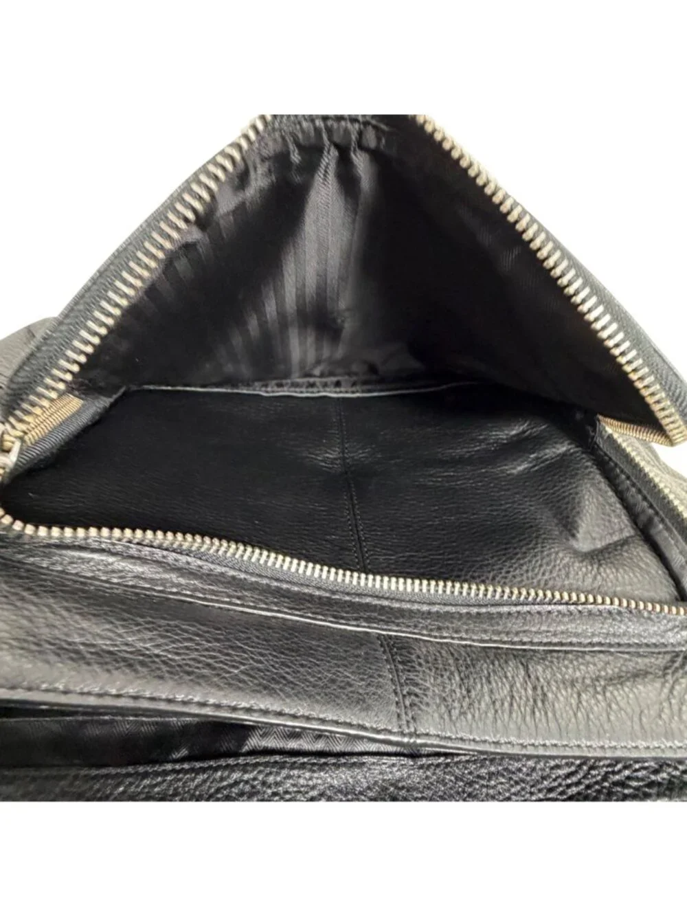 Banana Republic Greyson Black Leather Front Flap Messenger Bag Laptop Briefcase